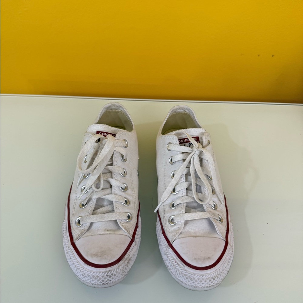 Converse White and Red Women's Shoes